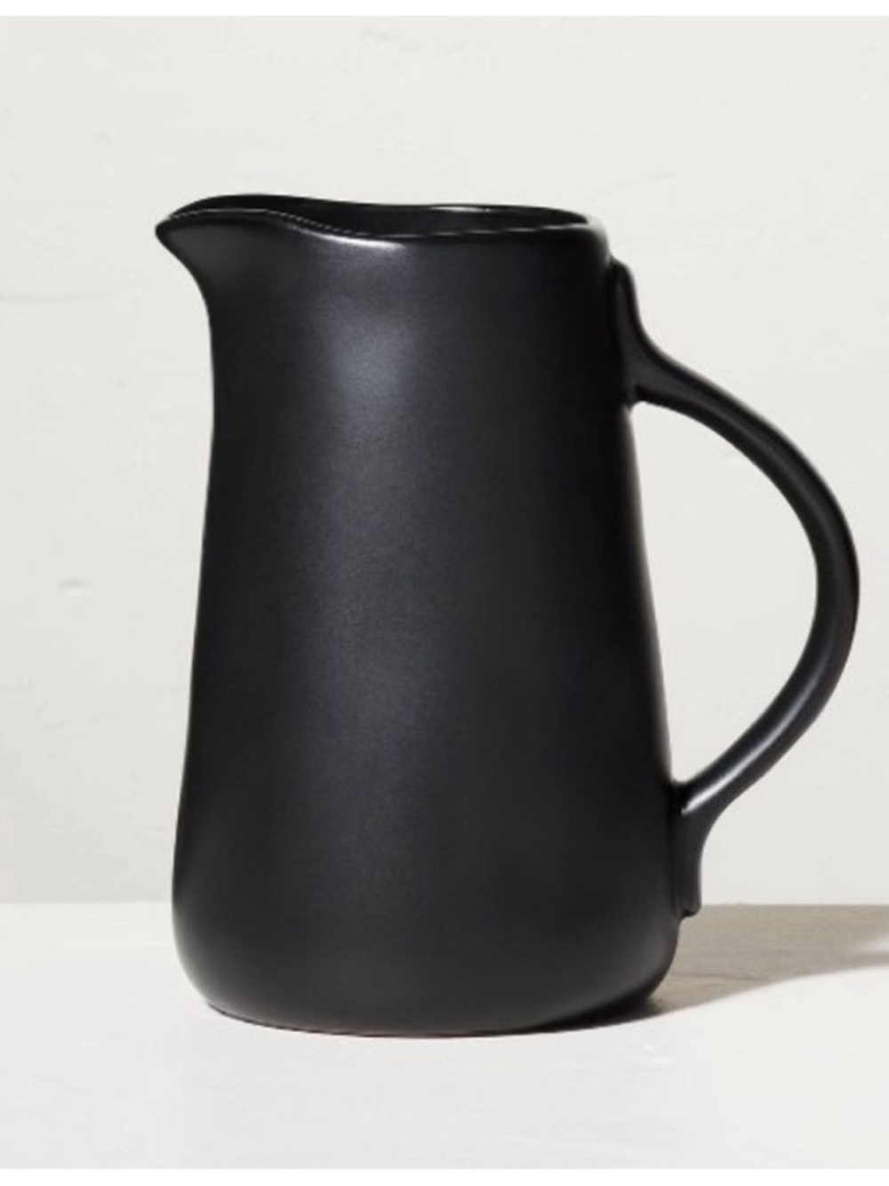 Hearth & Hand Magnolia Matte Black Stoneware Water Pitcher 39oz